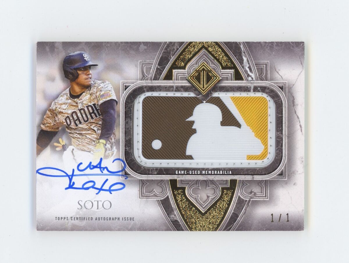 Juan Soto 2023 Topps Transcendent Collection MLB Logoman Juan Soto 2023 Topps Transcendent Collection MLB Logoman