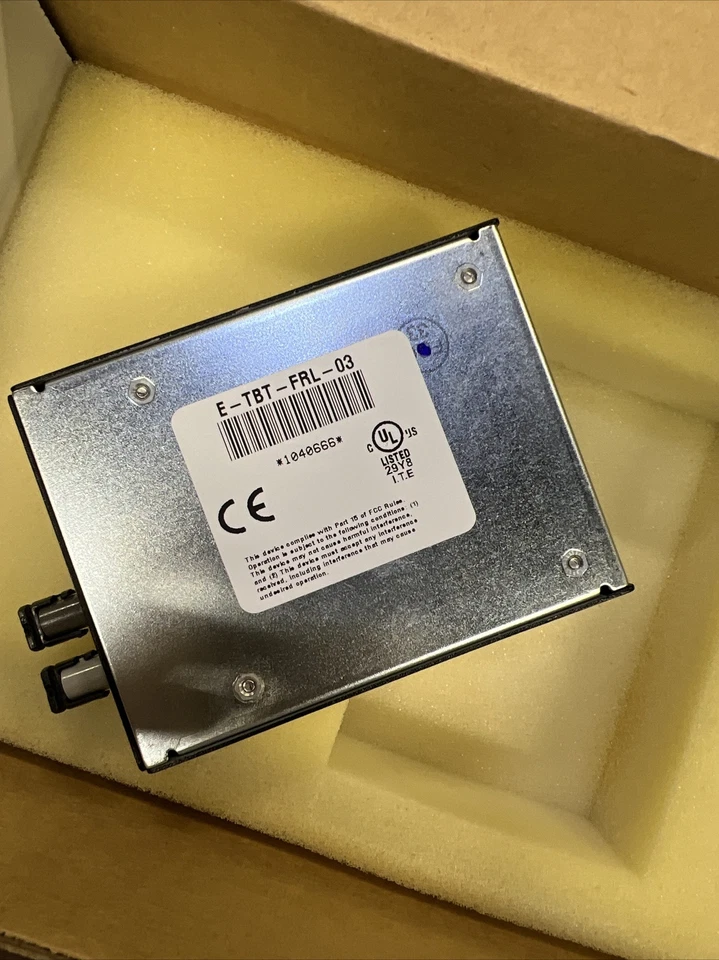 NIB TRANSITION NETWORKS E-TBT-FRL-03 CONVERTER ETHERNET 10BASE-FL S86 - Image 3 of 4