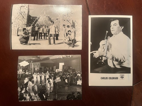 Vintage 3 LA SONORA SANTANERA SINGER MUSICIANS Mexican Press Photo From 1970's - Picture 1 of 7