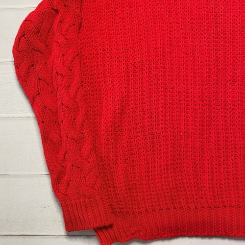 NWOT - PrettyLittleThing - Women’s Red Turtleneck Sweater - Size US 8 - Picture 4 of 9