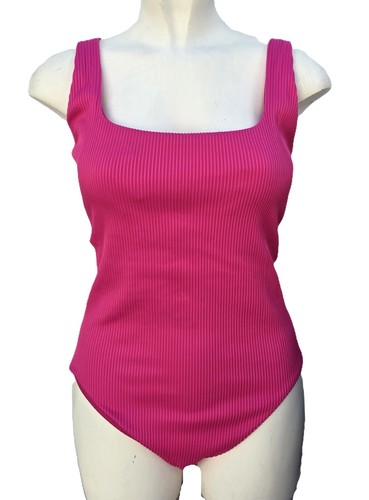 M&S gerippter Badeanzug U-Ausschnitt Schwimmkostüm Gr. 12 18 22 24 Reg lang - Bild 17 von 23