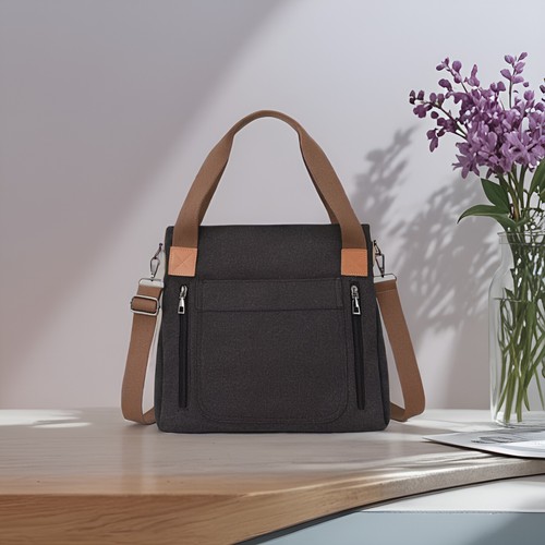 Damen Handtasche Shopper Mittelgroß Schultertasche Multifunktional Umhängetasche - Bild 7 von 10