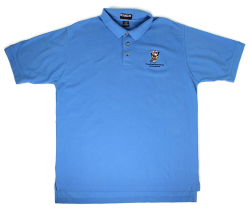 Vintage Headliner Volleyball Association Neptun neues Jersey blaues Poloshirt Herren XL - Bild 2 von 16