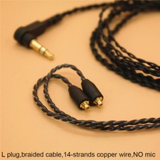3.5mm Headphone Earphone DIY Braided Cable MMCX Plug Updated Replacement WiF JH