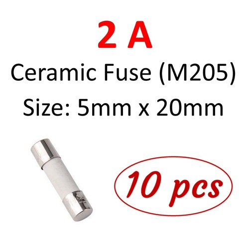 10Pcs - M205 Ceramic Fuse 5mm x 20mm Fast Blow 250V / Select From 0.1A to 30A - Picture 10 of 25