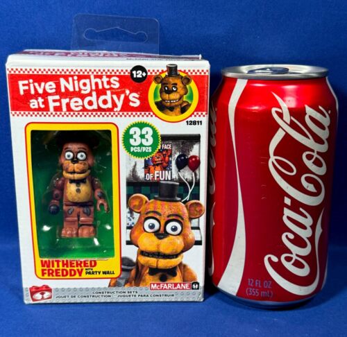 New WITHERED FREDDY with PARTY WALL - FIVE NIGHTS AT FREDDY'S McFarlane 12811 - Picture 3 of 5