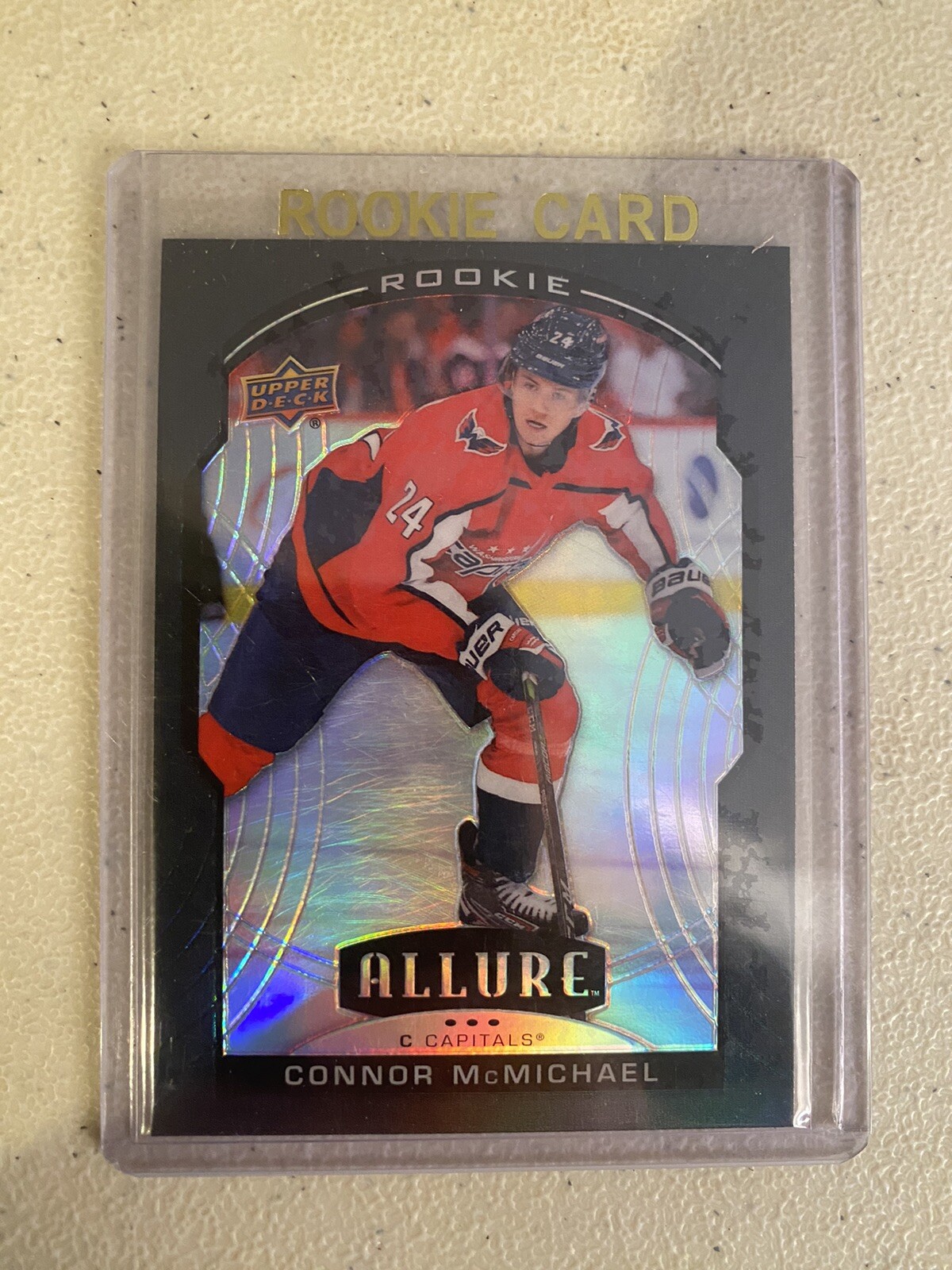 2020-2021 Upper Deck Allure Connor McMichael Black Rainbow SP RC, Card 94