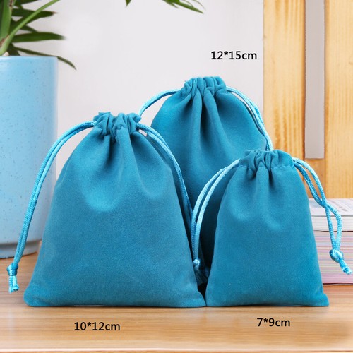 1Pc Velvet Drawstring Bag Jewelry Gift Bag Wedding Party Candy Bag Storage Pouch - Picture 10 of 54