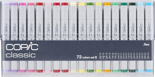 Copic Sketch B Colored Dual Refillable Markers Set of 72 Sealed Case from Japan - Picture 2 of 5