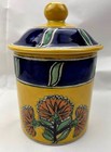 Uriarte Talavera Puebla Puerto Vallarta Lidded Jar 14.5cm Tall Various Markings