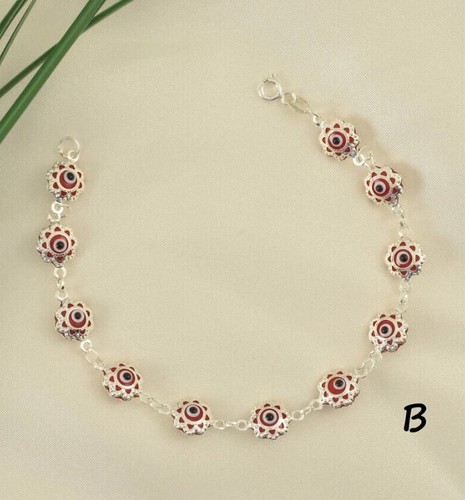 Rotes Evil Eye Armband - 925 Sterling Silber - Schutzarmband - Geschenk für Sie - Bild 3 von 19