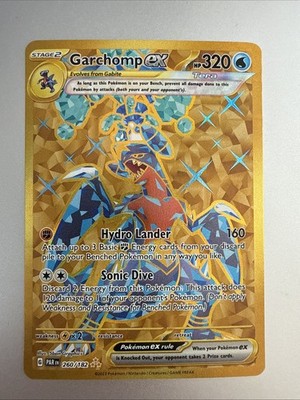   Garchomp ex Gold Card NM | Tera Pokémon EX 260/182 | Hyper Rare