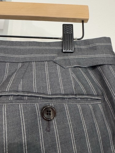 5450 $ Tom Ford anthrazitgrauer Nadelstreifen Zweiteiler Anzug 54 L / 44 lang *einmal getragen* - Bild 23 von 24