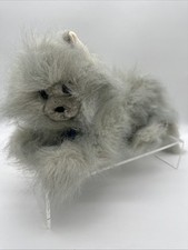 Dakin 1985 Grey Persian Long Haired Kitty Cat Plush Realistic Blue Eyes 18