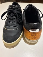 NWOT Alexander McQueen X PUMA Leather Move Femme Lo Gold Black Sneaker S 6 Italy