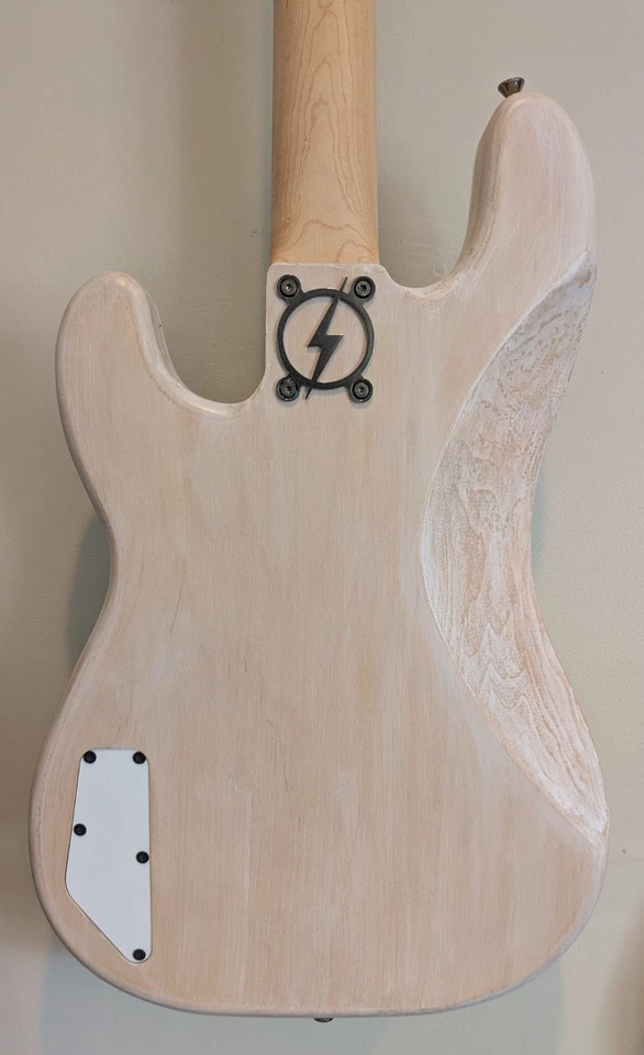 Guardabarros Aerodyne de carga ancha, bajo Warmoth, EMG PHZ Alnico V, ¡9 libras! Foto 4 de 4