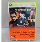 The Orange Box Half Life 2 Portal - Microsoft Xbox 360 - Complete CIB W/ Manual