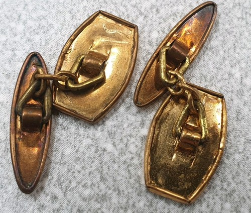 Gold Tone Cufflinks. 2 x pairs of vintage cufflinks. - Picture 13 of 20