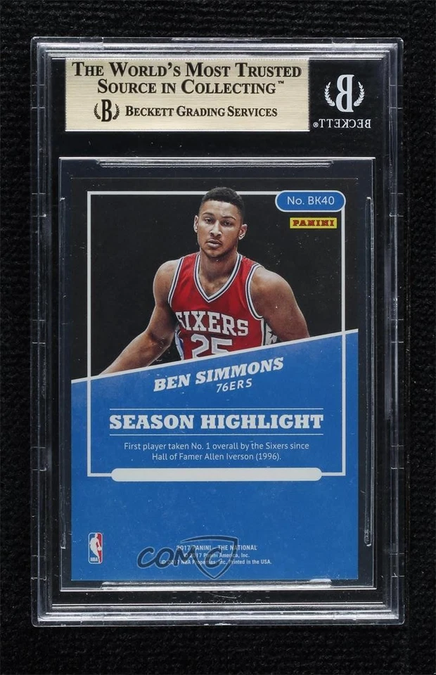 2017 Panini National Convention Rookies /399 Ben Simmons #BK40 BGS 9.5 GEM MINT - Image 2 of 2