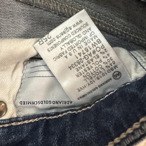 NWT AG Adriano Goldschmied The Angel Jeans Womens 25R Blue Bootcut Stretch Denim - Picture 9 of 12