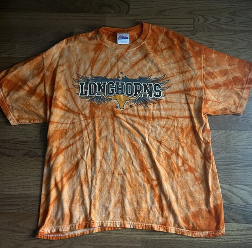 Vintage Texas Longhorns Grafik T-Shirt Herren Fußball Batik XL - Bild 1 von 6