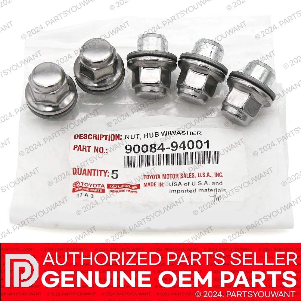 GENUINE Toyota Lexus Factory OEM Chrome Wheel Lug Nut NEW 90084