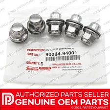 GENUINE Toyota Lexus Factory OEM Chrome Wheel Lug Nut NEW 90084-94001 [SET OF 5]