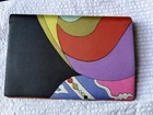 Emilio Pucci Bi-fold wallet Orange Yellow Purple Black Authentic secondhand