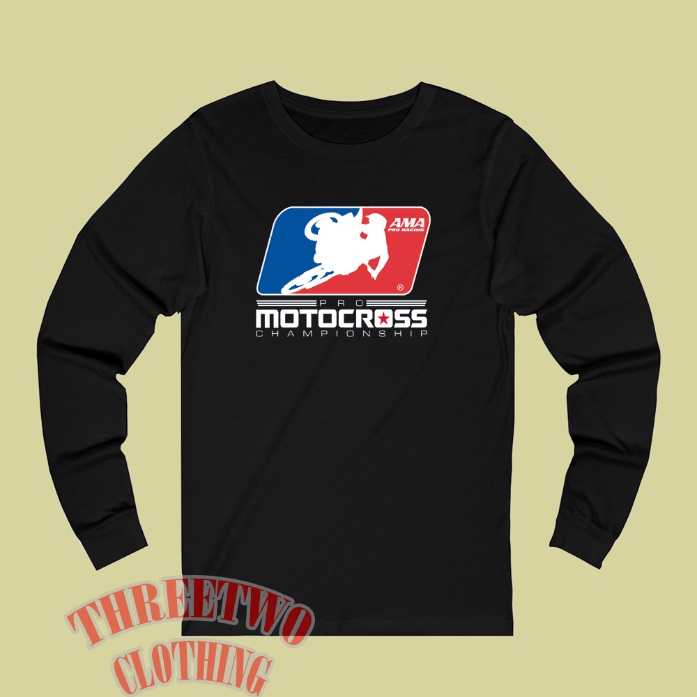 AMA Pro Racing Motocross Championship Men's Black Size S to 3XL