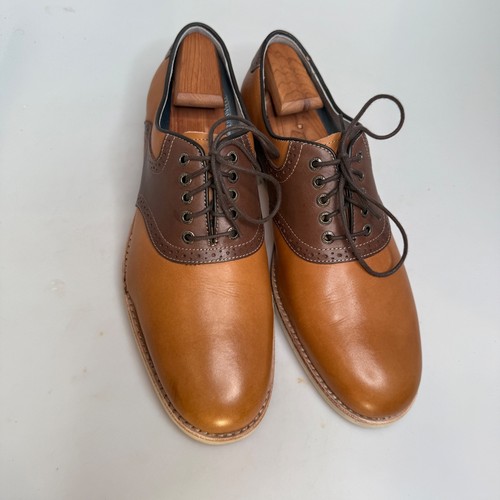 Zapatos Oxford Johnston & Murphy Ellington SDL 20-6742 Cuero Marrón Tostado 10.5 M - Imagen 22 de 24