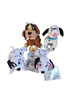 Vintage Disney 101 Dalmatians Lucky, Patch, Nana W Tag, 102 No Tag
