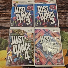 Just Dance Wii Lot Of 4(just Dance 3,4,2017)