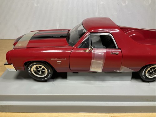 Chevy El Camino 1970 escala 1:18 diecast modelo de coche Ertl American Muscle Red - Imagen 3 de 12