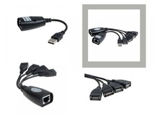Usb 2.0 Extension - Usb Extender - With 4 Usb Ports - Range 30M