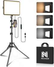 1-Pack Photography Lighting Kit, 2800-6500K Bi-Color LED Video Light Kit, Dimmab