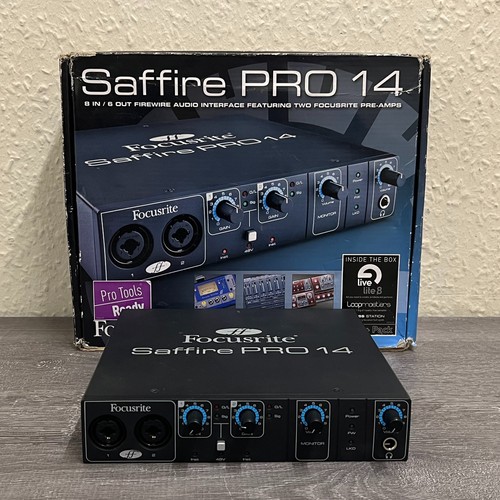 FOCUSRITE SAFFIRE PRO 14 FIREWIRE AUDIO INTERFACE - SPARES AND REPAIRS - Picture 1 of 8