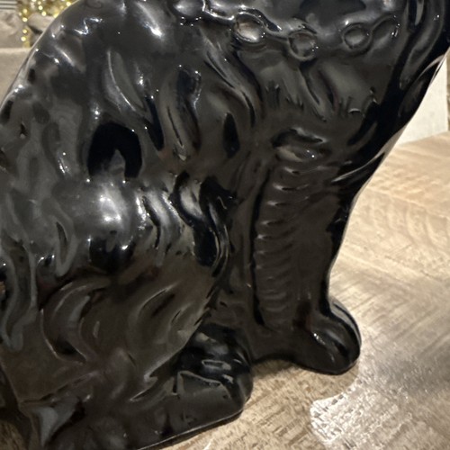 Paar schwarze Staffordshire Spaniel Hundefiguren - Bild 3 von 10