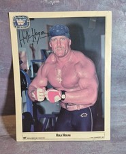 Hulk Hogan 1989 WWF Wrestling 8x11 Fan Club Photo WWE Hulkamania