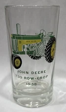 John Deere 1958 730 Row-Crop Tractor Drinking Glass