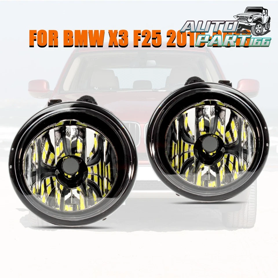 Par de faros antiniebla LED delanteros laterales para BMW X3 F25 2011 2012 2013 2014 Foto 3 de 4