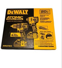 DEWALT ATOMIC 20v  MAX Cordless Brushless Compact Drill/Impact Driver Combo Kit✅