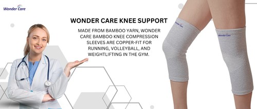 WC Bamboo Knee Sleeve Elastic Compression Breathable Knee Brace 3-5 days deliver - Picture 5 of 8