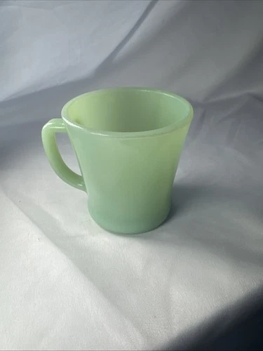 Fire King Jadeite Coffee Mug D Handle Milk Glass Vintage Cup