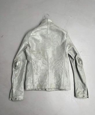 CAROL CHRISTIAN POELL PROSTHETIC HIGH NECK LEATHER JACKET size 1