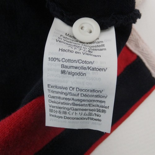 Camisa de Rugby J Crew Always Para Hombre Grande Azul Rojo Rayas Manga Larga Polo Remero - Imagen 7 de 11