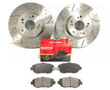 Front Brake Discs And Mintex Pads Dimpled & Grooved FITS Lexus IS200 GXE10 99-05