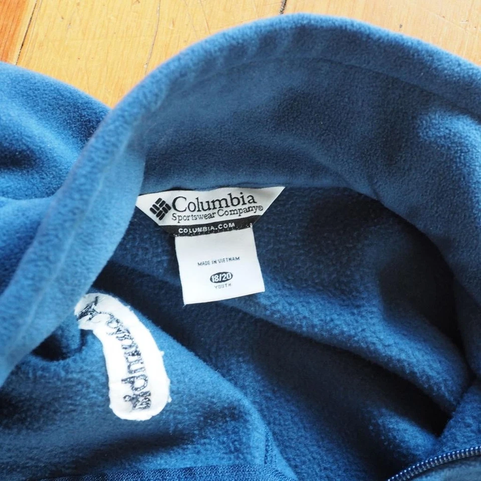 Columbia Youth Blue Fleece Jacket Size 18-20 - Image 3 of 3