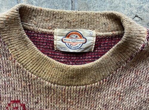 Vintage Worlds Greatest Arrow 1970s Snoopy “State” Sweater Adult Large 1958 VTG - Picture 3 of 24