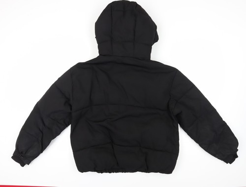 Pull & Bear Black Men's Puffer Jacket S - Hooded, Casual - Picture 2 of 12