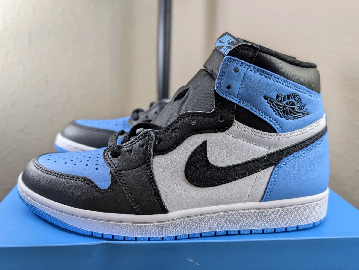 靴 Nike Air Jordan 1 High OG UNC Toe 27.5 Nike Jordan 1 Retro High OG UNC Toe 2023 (DZ5485-400) Men's Size 9